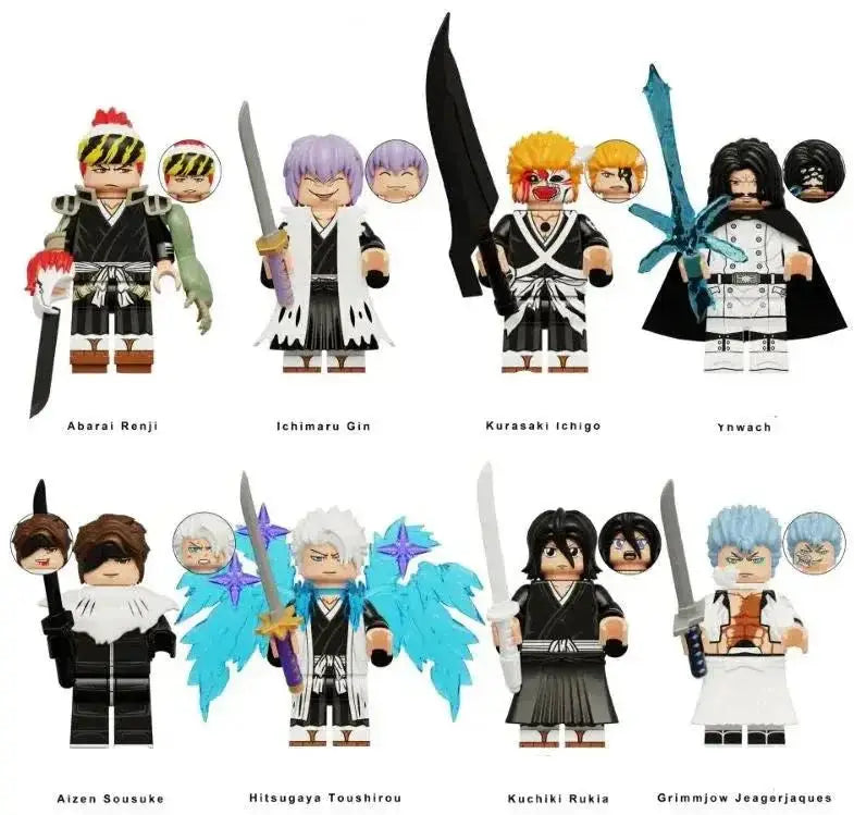 Grim Reaper Minifigure Set For Anime Displays With Dark Cloaks - Toys Galore LLC