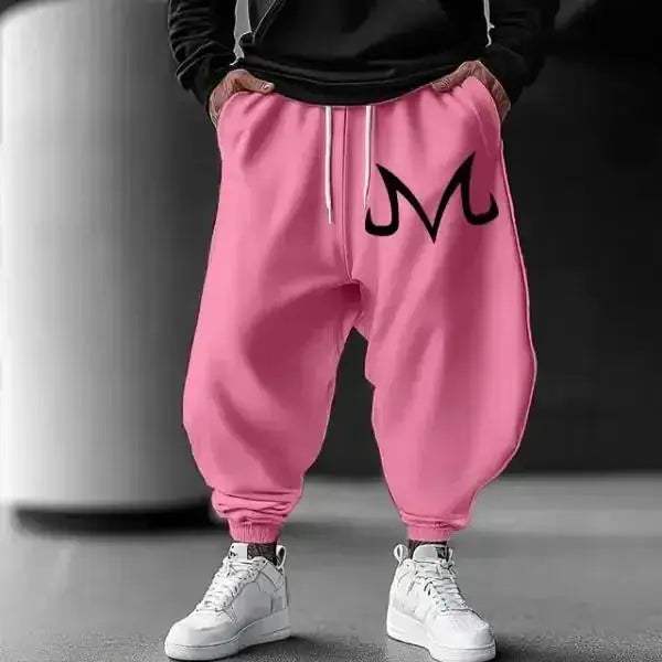 Anime Sweatpants Majin Buu Unisex Cotton Loose Fit Plus Size - ToylandEU