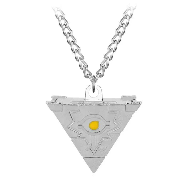  Anime Yu-Gi-Oh Necklace Yugi Muto Millennium Puzzle Millennium Ring Necklace for Fans Jewelry Gift 