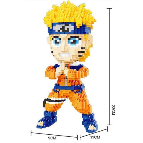 Anime-inspired Naruto & Kakashi PVC Building Blocks Puzzle Set - ToylandEU