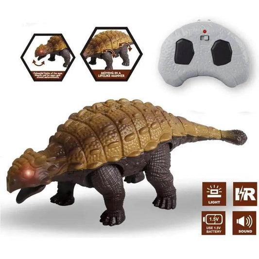  Ankylosaurus RC Dinosaur Toy with Realistic Walking and Light Sounds  -  ToylandEU™