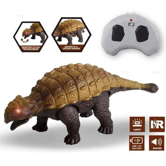  Ankylosaurus RC Dinosaur Toy with Realistic Walking and Light Sounds  -  ToylandEU™