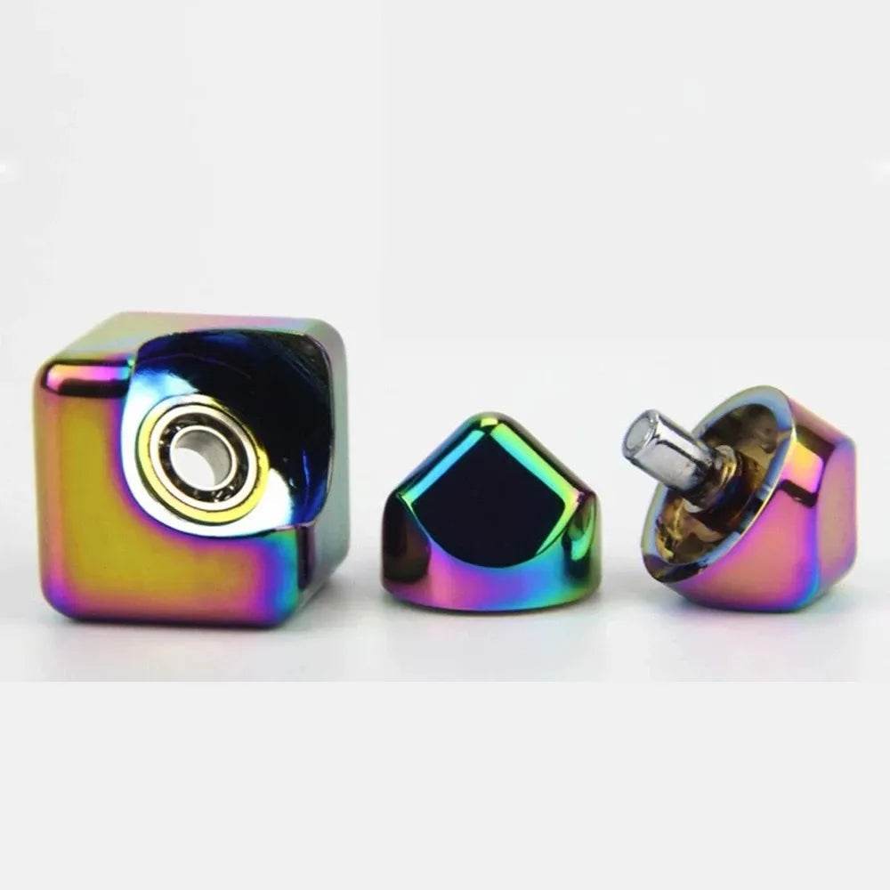 Anti-Anxiety Metal Cube Spinner: Compact Stress-Relief Toy for All Ages - ToylandEU