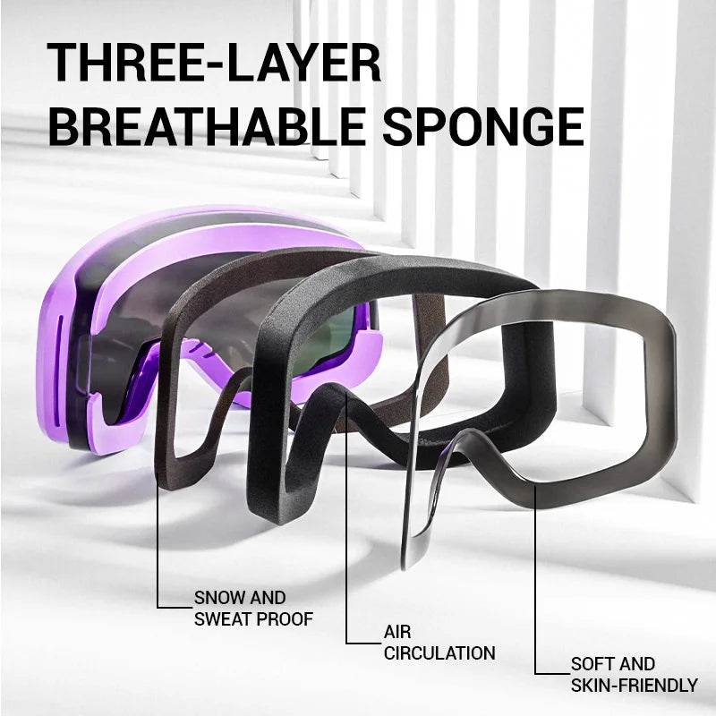 Anti Fog Kids Ski Goggles UV400 Double Lenses For Teens - ToylandEU