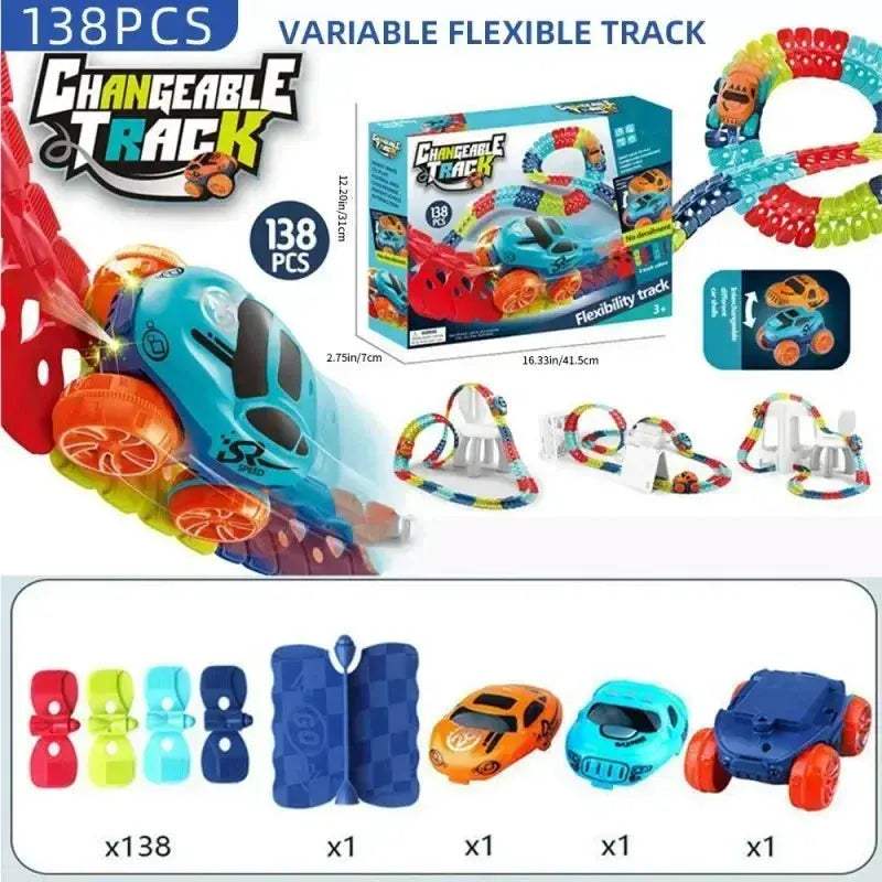 Anti Gravity Racing Track Set For Kids With Flexible Tracks - ToylandEU