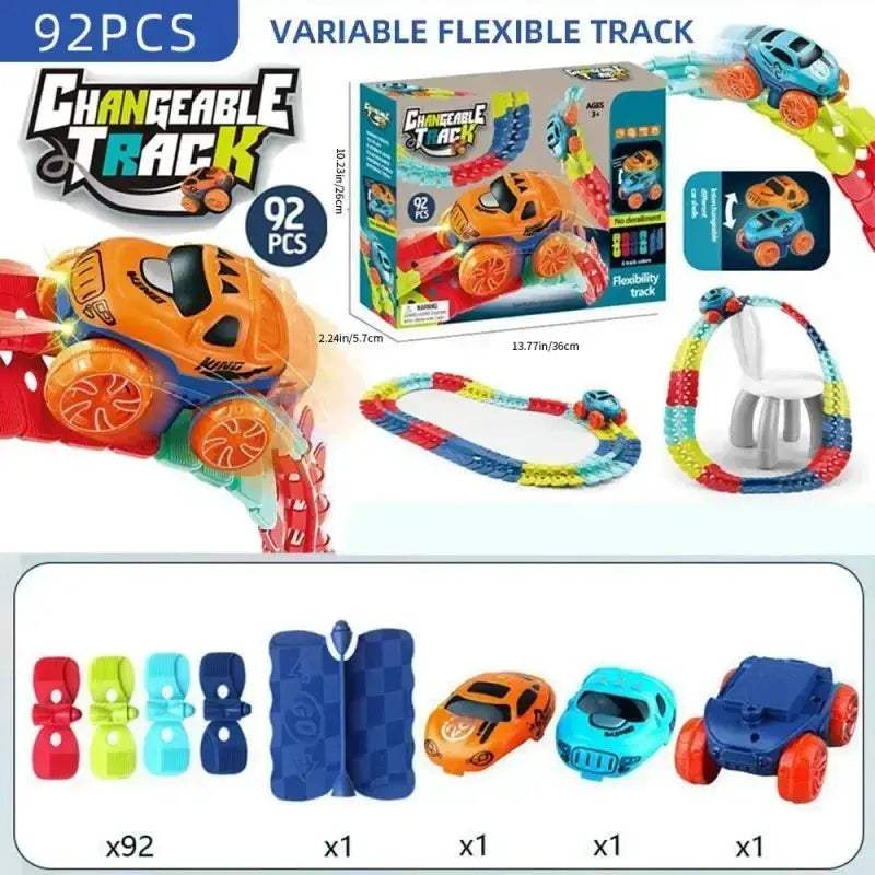 Anti Gravity Racing Track Set For Kids With Flexible Tracks - ToylandEU