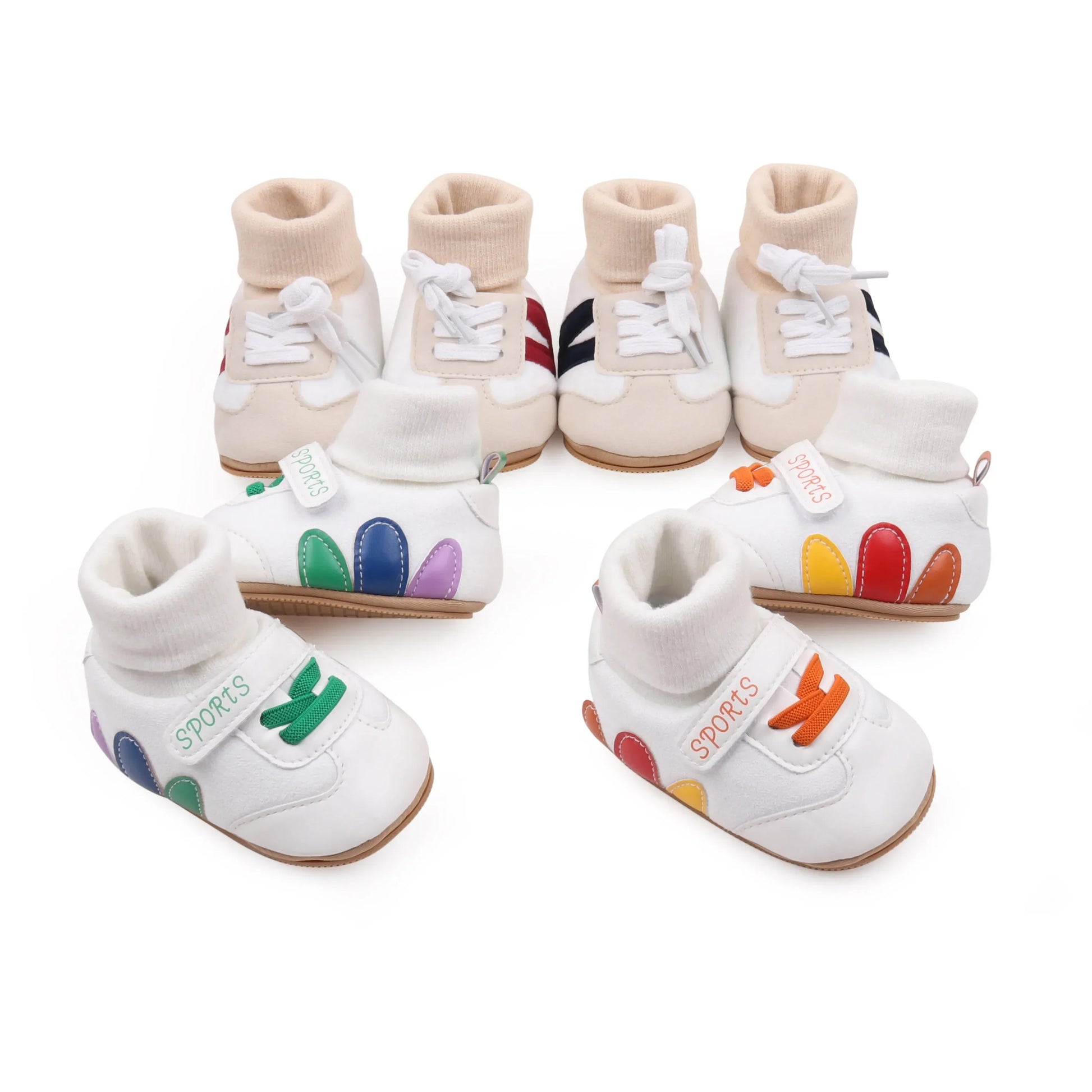 Anti Slip Baby Shoes First Walkers Ankle Covered Autumn Winter - ToylandEU