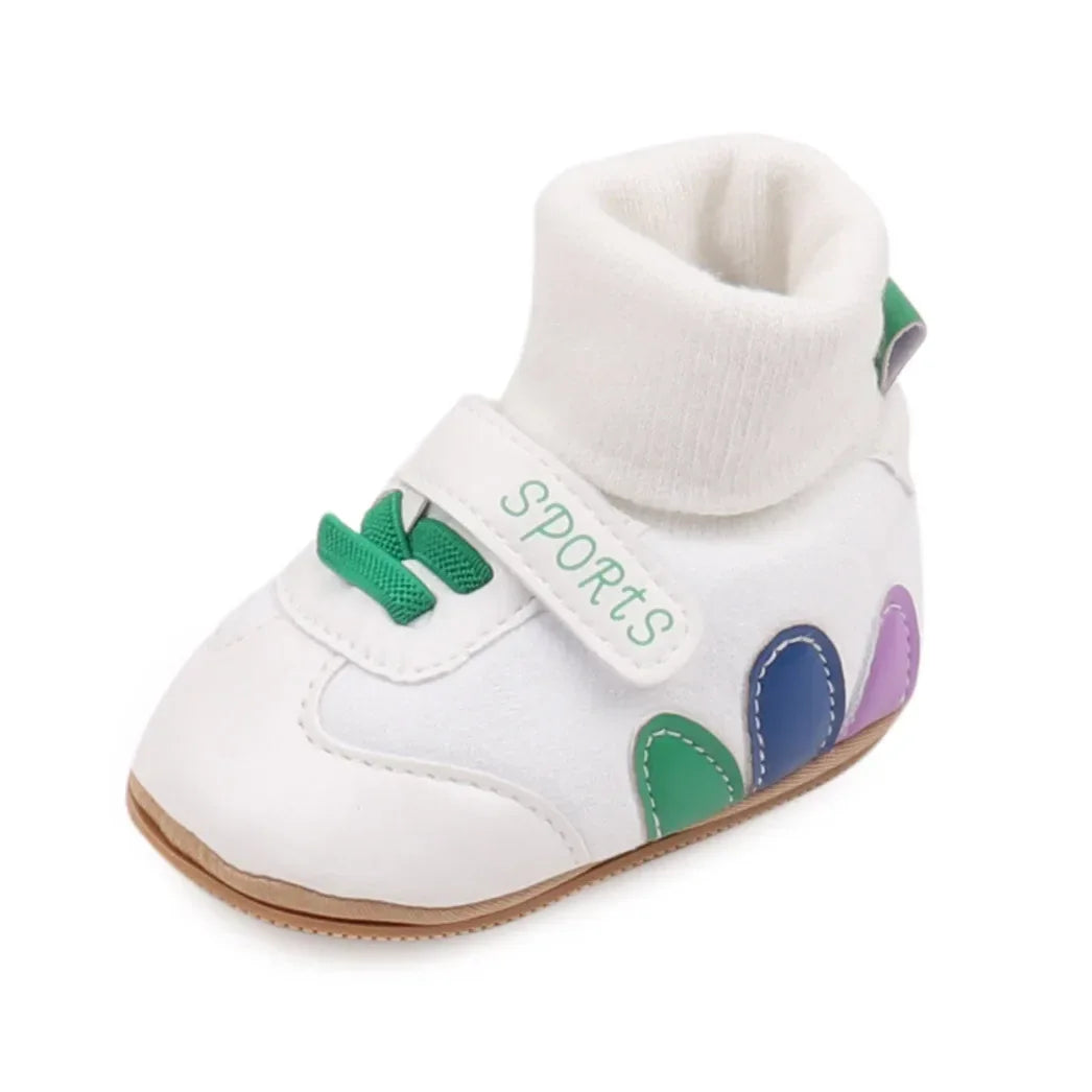 Anti Slip Baby Shoes First Walkers Ankle Covered Autumn Winter - ToylandEU