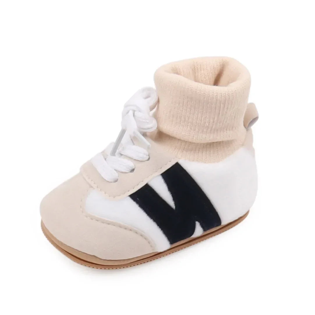 Anti Slip Baby Shoes First Walkers Ankle Covered Autumn Winter - ToylandEU