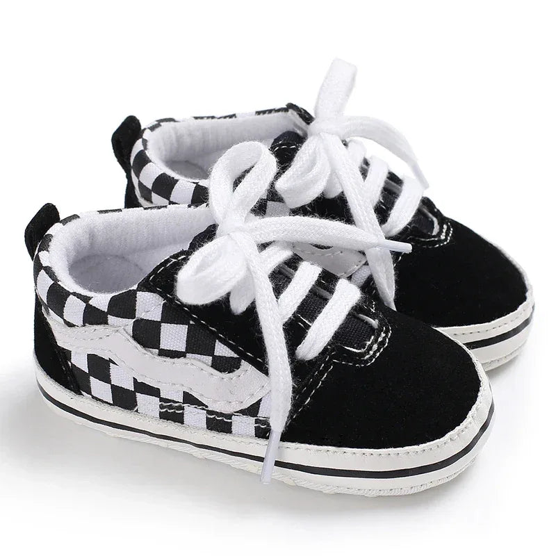 Anti Slip Baby Shoes First Walkers Soft Canvas Sneakers - ToylandEU