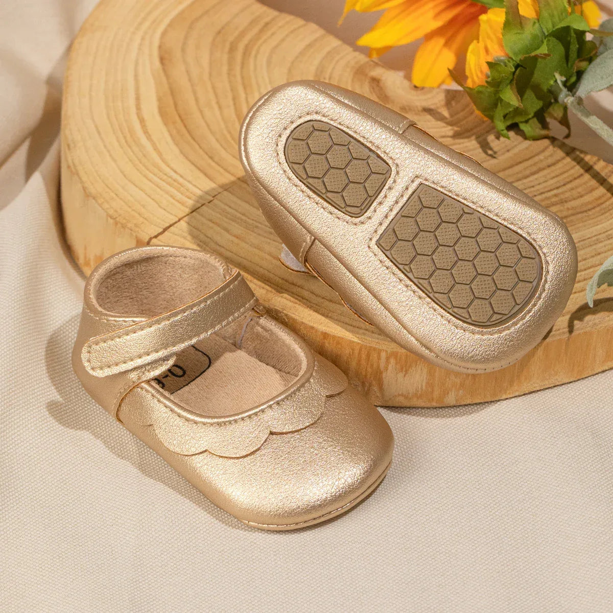 Anti Slip Baby Shoes Leather First Walkers For Girls - ToylandEU