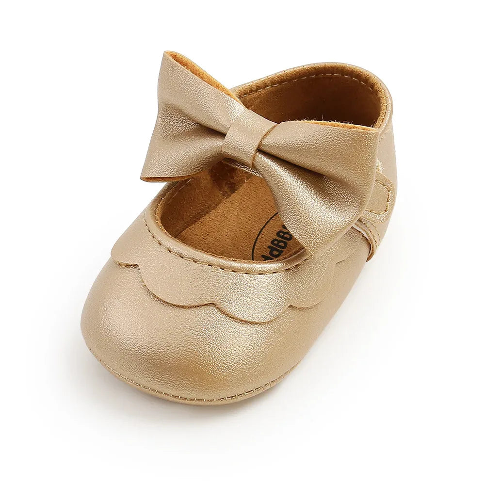 Anti Slip Baby Shoes Leather First Walkers For Girls - ToylandEU