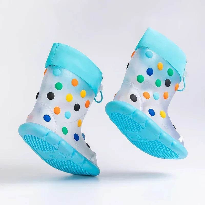 Anti Slip Rain Boots Cartoon Print Design Waterproof Kids - ToylandEU