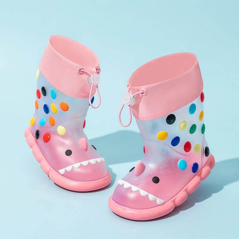 Anti Slip Rain Boots Cartoon Print Waterproof For Kids - ToylandEU