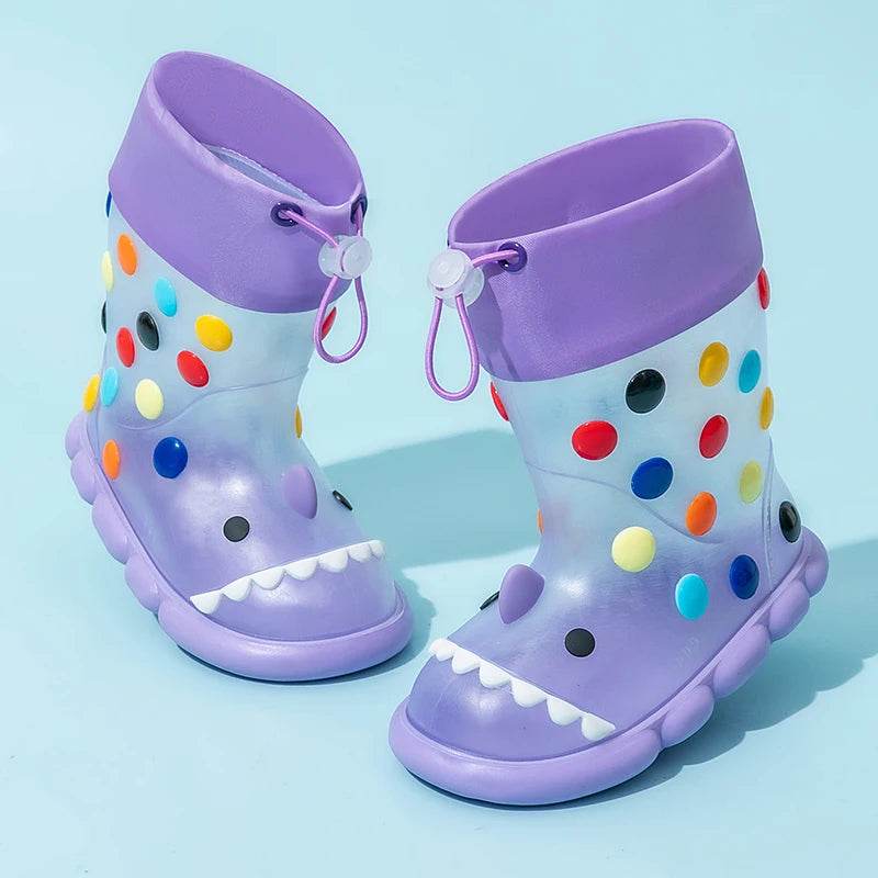 Anti Slip Rain Boots Cartoon Print Waterproof For Kids - ToylandEU
