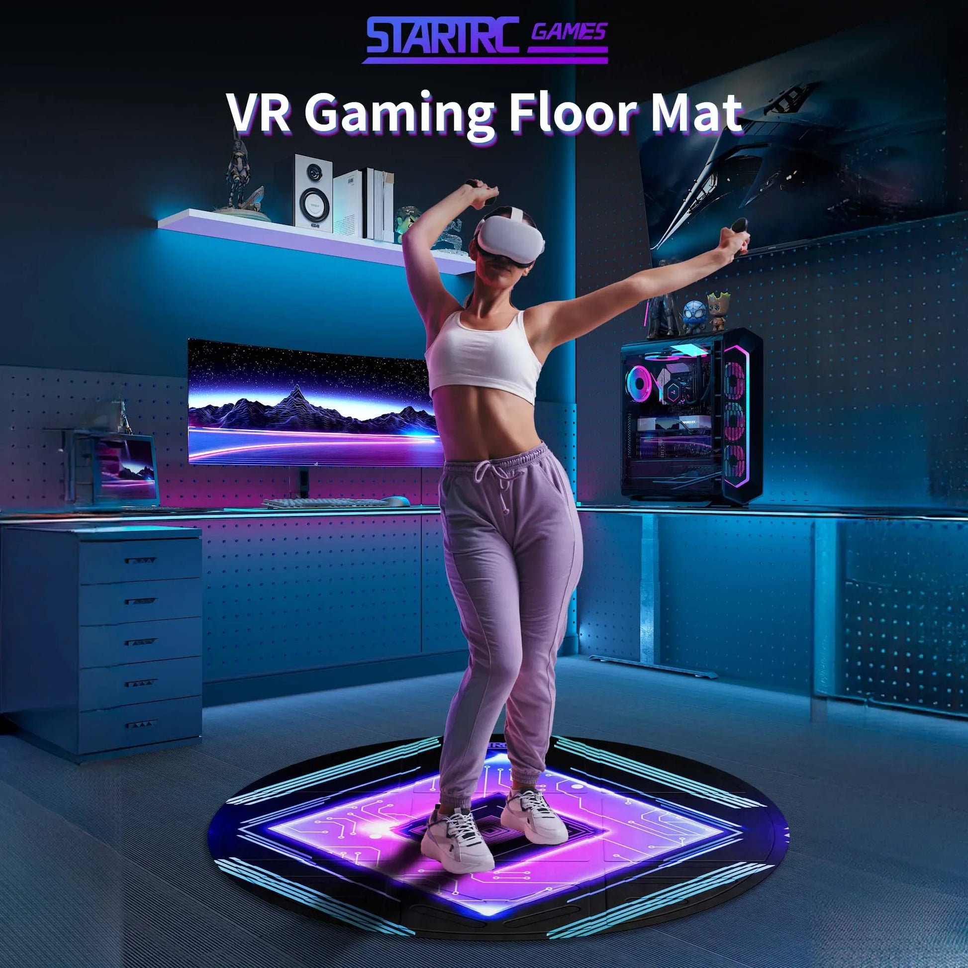 Anti Slip VR Floor Mat for Universal VR Glasses Protection - ToylandEU