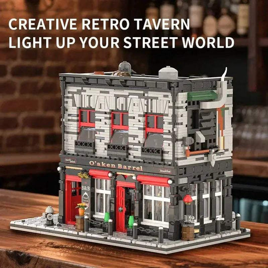 Tavern Antique Shop Building Blocks MOC City Street Scene Architectural Model Bricks Desktop Ornaments Kids Educational DIY Toys - ToylandEU