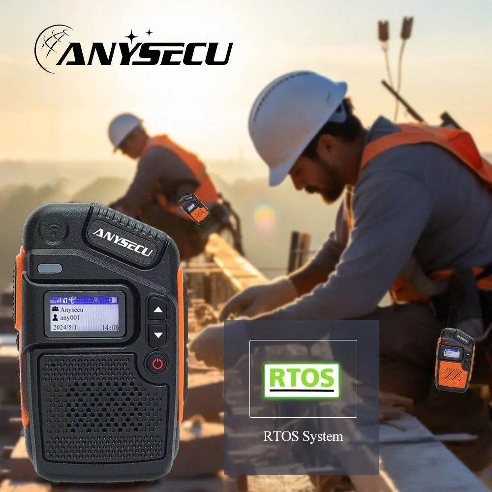 Anysecu C200 4G POC Network Radio Rerlptt Long Talk Mini Walkie Talkie - ToylandEU