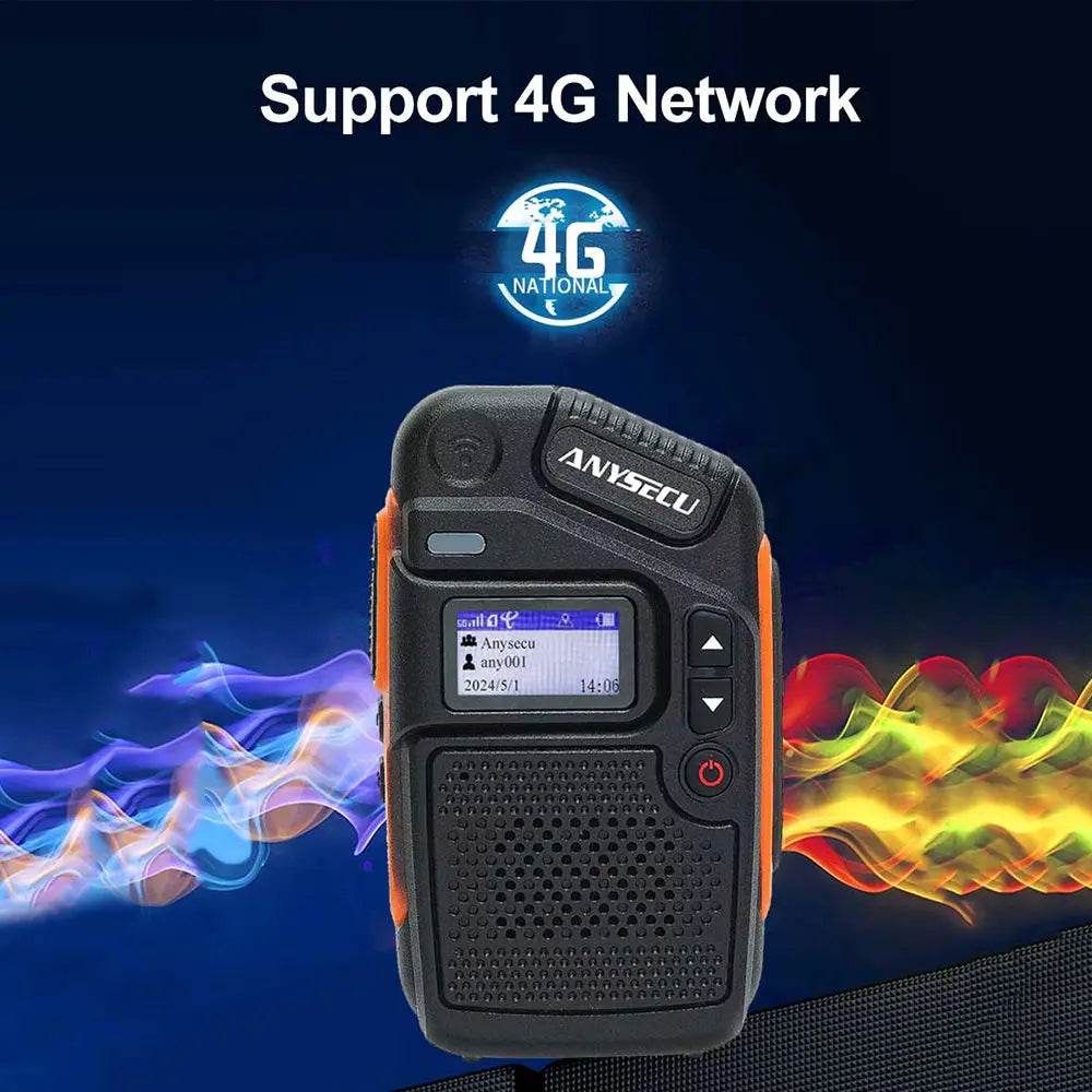Anysecu C200 4G POC Network Radio Rerlptt Long Talk Mini Walkie Talkie - ToylandEU
