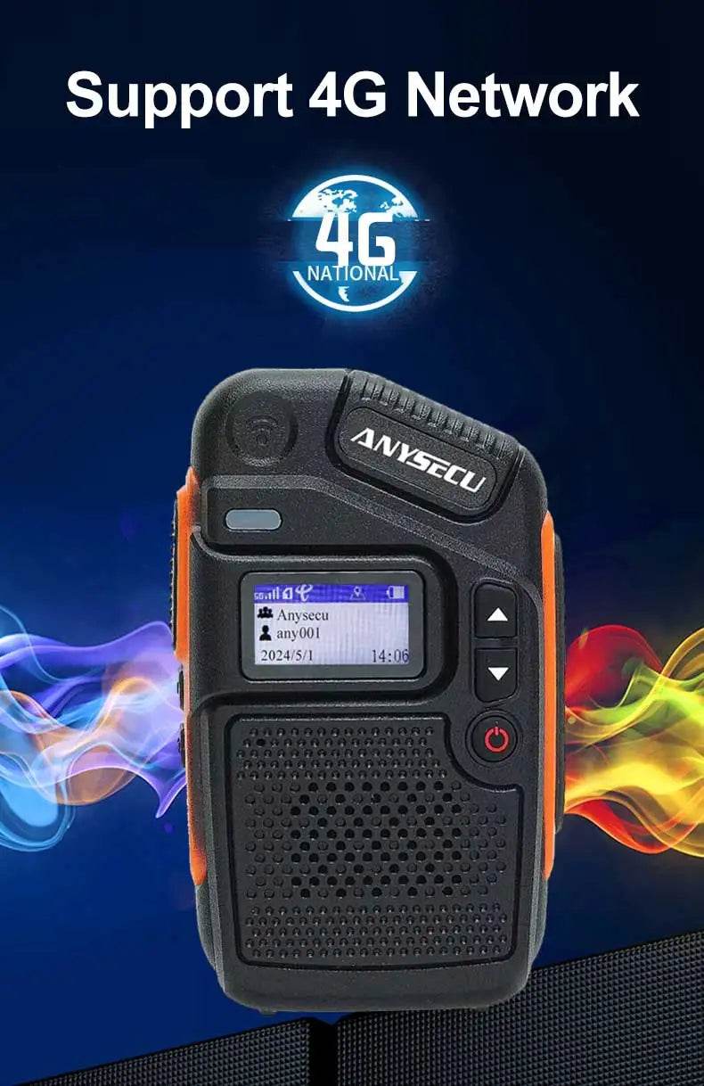 Anysecu C200 4G POC Network Radio Rerlptt Long Talk Mini Walkie Talkie - ToylandEU