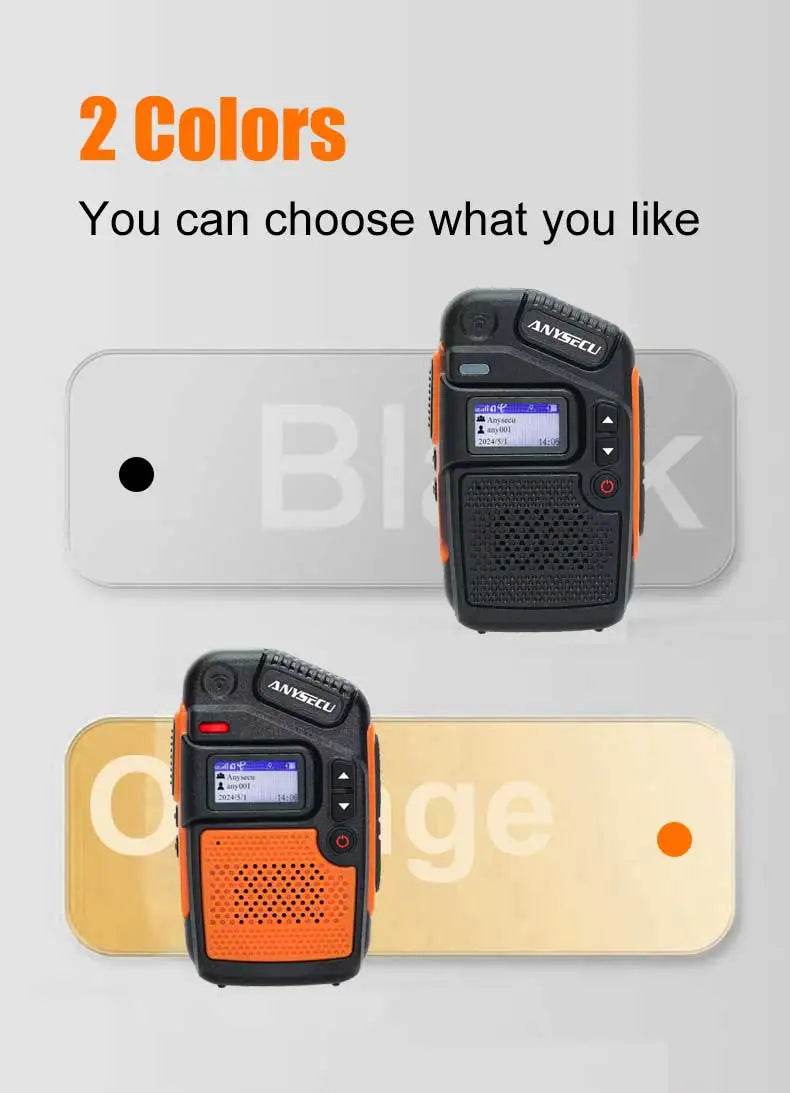 Anysecu C200 4G POC Network Radio Rerlptt Long Talk Mini Walkie Talkie - ToylandEU