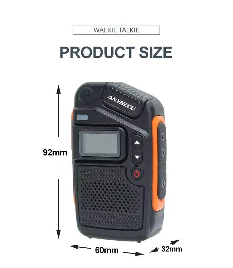 Anysecu C200 4G POC Network Radio Rerlptt Long Talk Mini Walkie Talkie - ToylandEU