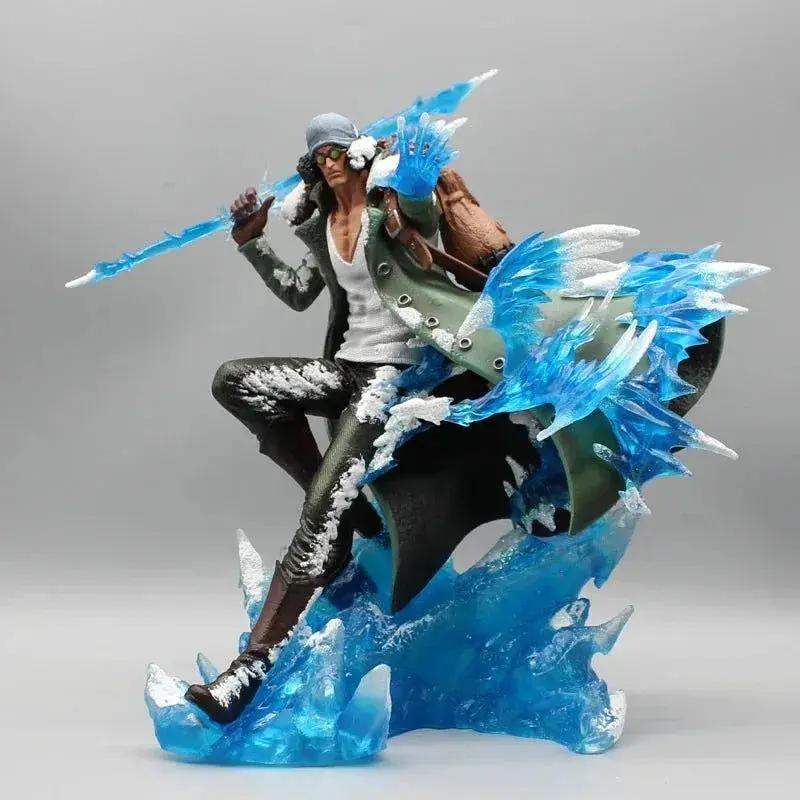 Aokiji Kuzan Anime LED Figurine, One Piece Action Figures Statue Model Collection 30 cm - ToylandEU