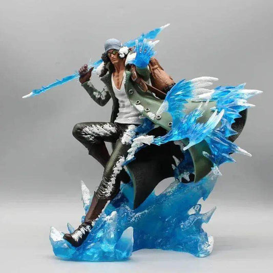 Aokiji Kuzan Anime LED Figurine, One Piece Action Figures Statue Model Collection 30 cm - ToylandEU