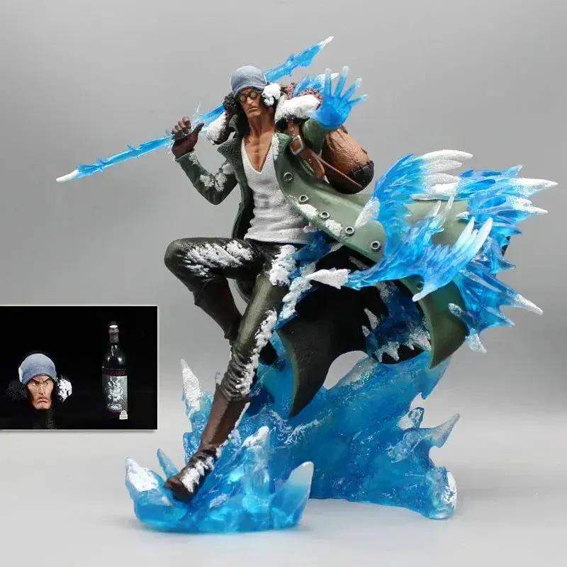 Aokiji Kuzan Anime LED Figurine, One Piece Action Figures Statue Model Collection 30 cm - ToylandEU