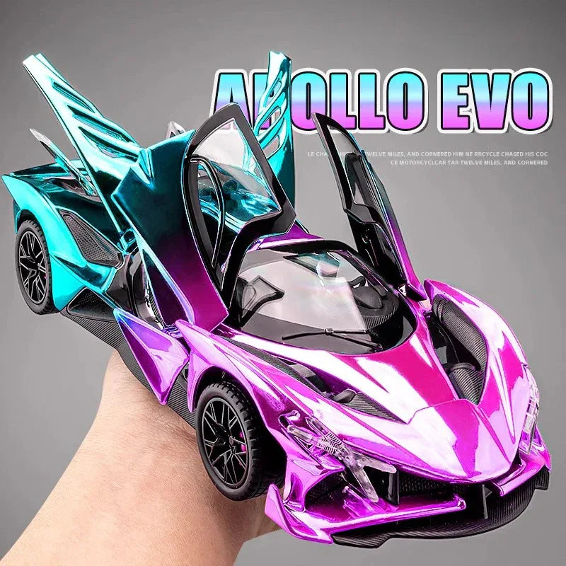 Apollo Project EVO 1:24 Diecast Metal Electroplated Sports Car - ToylandEU