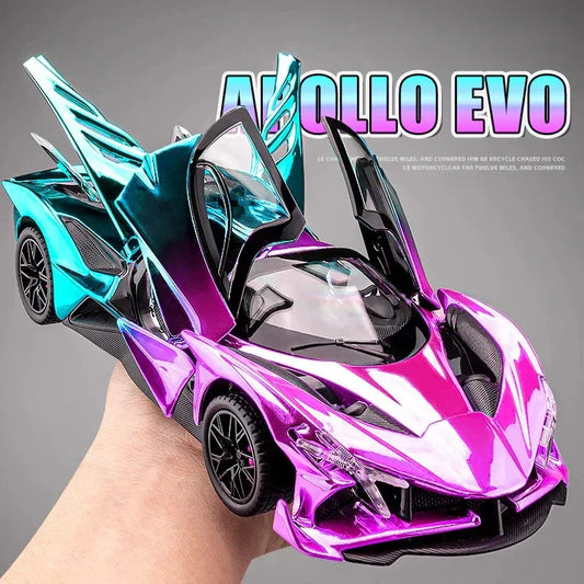 Apollo Project EVO 1:24 Diecast Metal Electroplated Sports Car - ToylandEU
