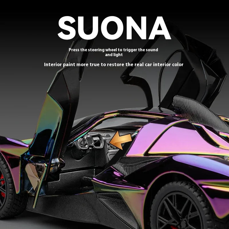 Apollo Project EVO 1:24 Diecast Metal Electroplated Sports Car - ToylandEU