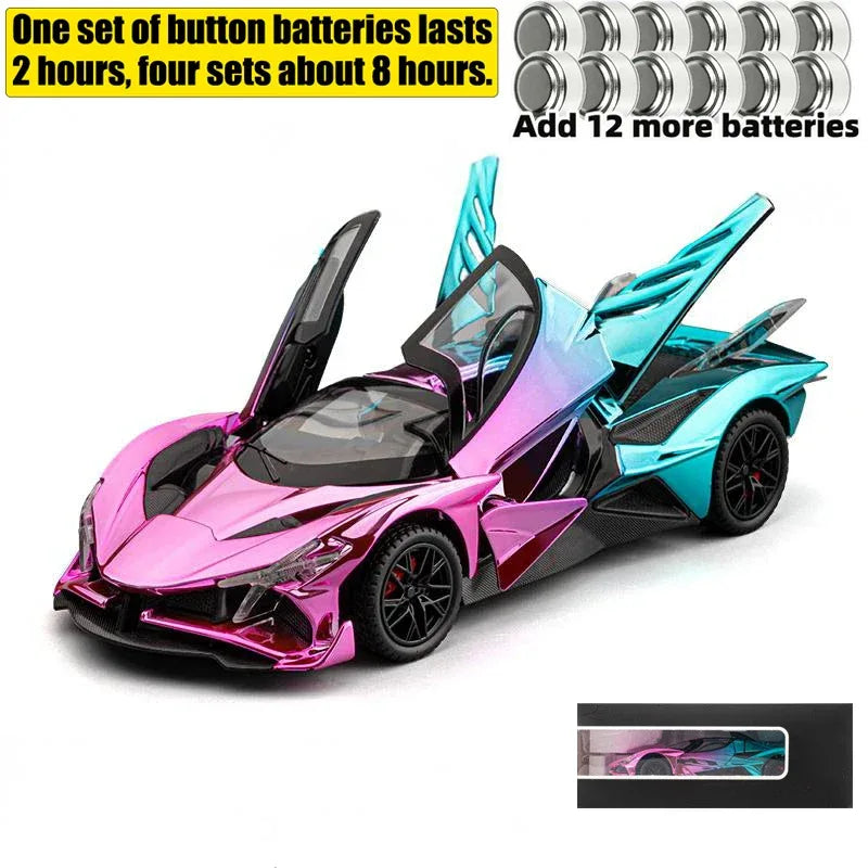 Apollo Project EVO 1:24 Diecast Metal Electroplated Sports Car - ToylandEU