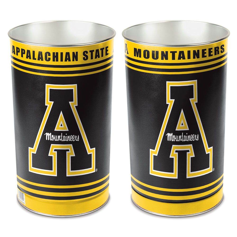 Appalachian State Mountaineers Wastebasket 15 Inch Metal - ToylandEU