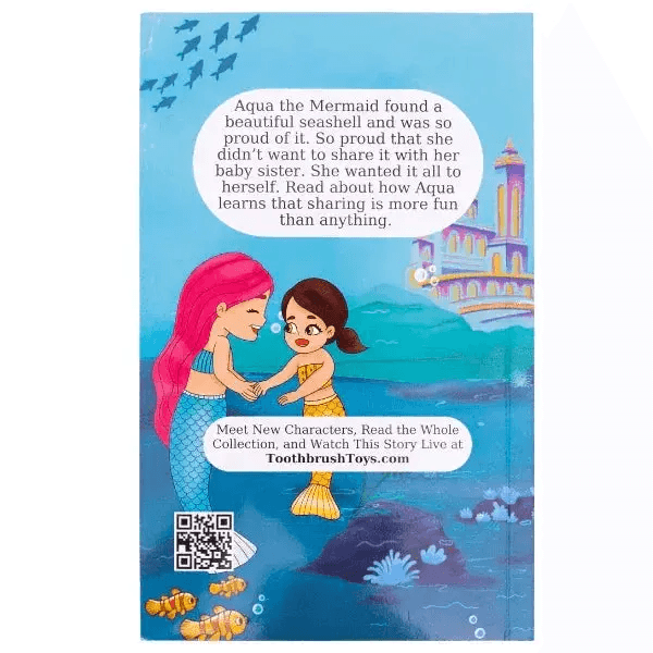 Aqua the Mermaid Storybook for Kids - Aqua Seashell Adventure - ToylandEU
