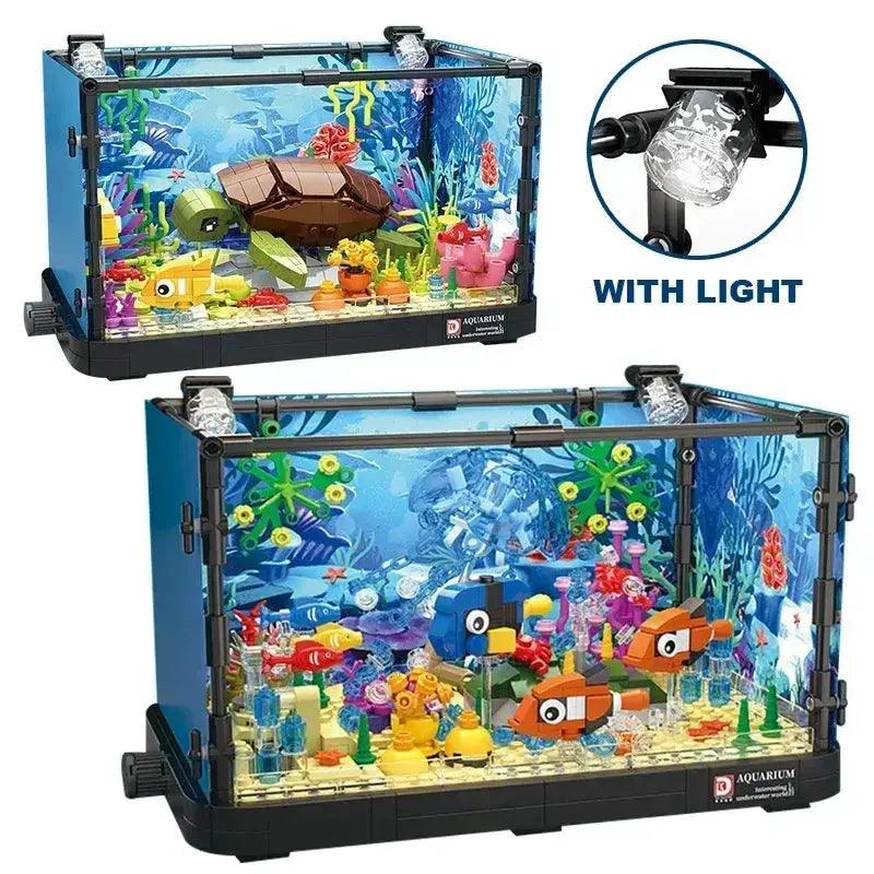  Aquarium Building Blocks Sea Life Set With Light -  ToylandEU™
