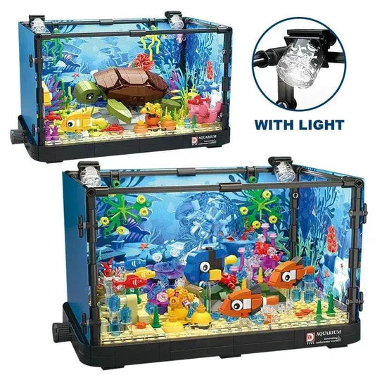  Aquarium Building Blocks Sea Life Set With Light -  ToylandEU™