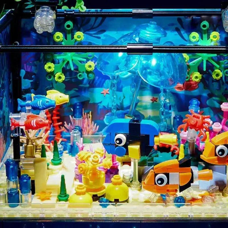  Aquarium Building Blocks Sea Life Set With Light -  ToylandEU™