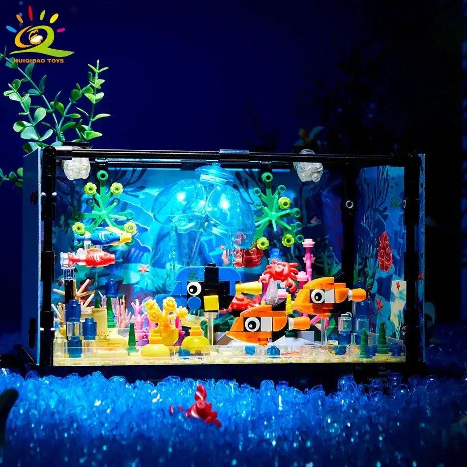  Aquarium Building Blocks With Light Sea Turtle Toys -  ToylandEU™