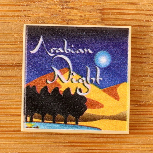 Arabian Nights LEGO Tile 2x2 with Custom Book Artwork - ToylandEU