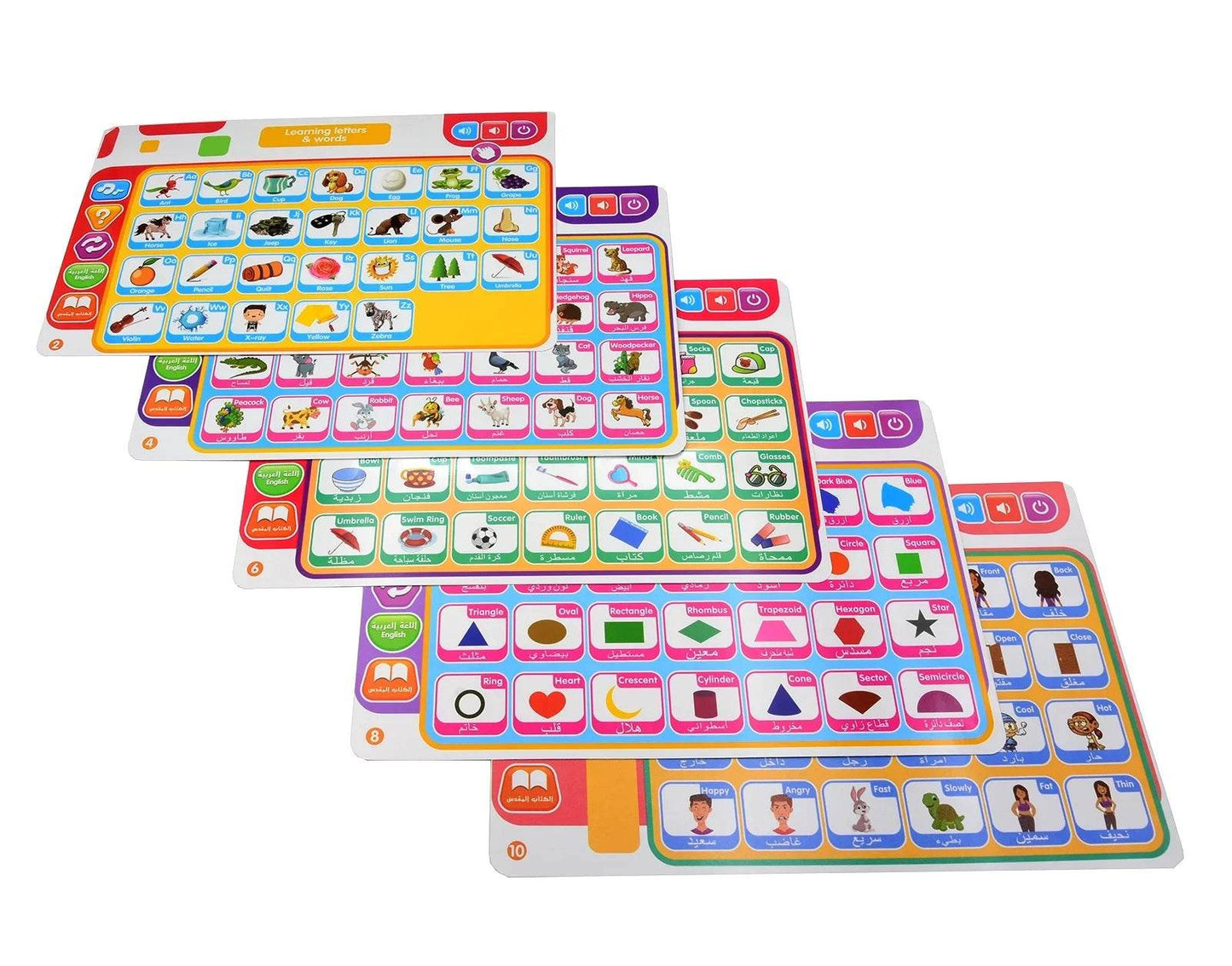 Arabic English Alphabet Tablet for Kids Learn Vocabulary and Pronounce Muslim Educational Toys - ToylandEU