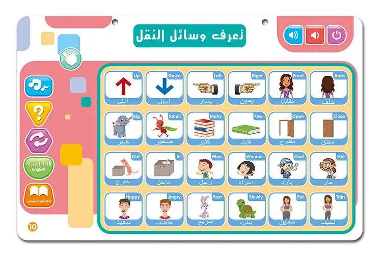 Arabic English Alphabet Tablet for Kids Learn Vocabulary and Pronounce Muslim Educational Toys - ToylandEU