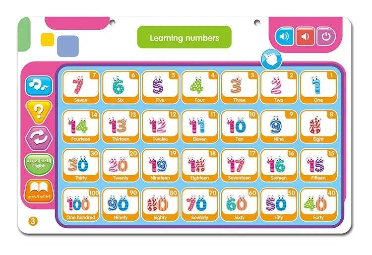 Arabic English Alphabet Tablet for Kids Learn Vocabulary and Pronounce Muslim Educational Toys - ToylandEU
