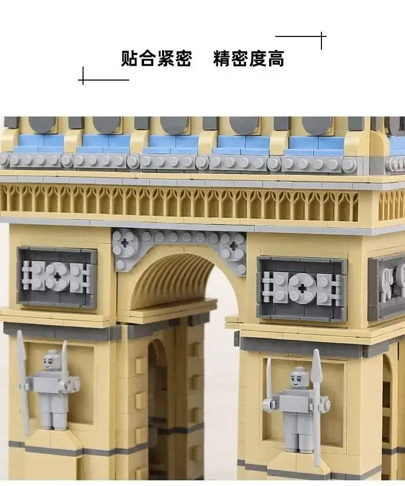 Arc de Triomphe Building Blocks Set Lego Compatible 1377 Pieces - ToylandEU