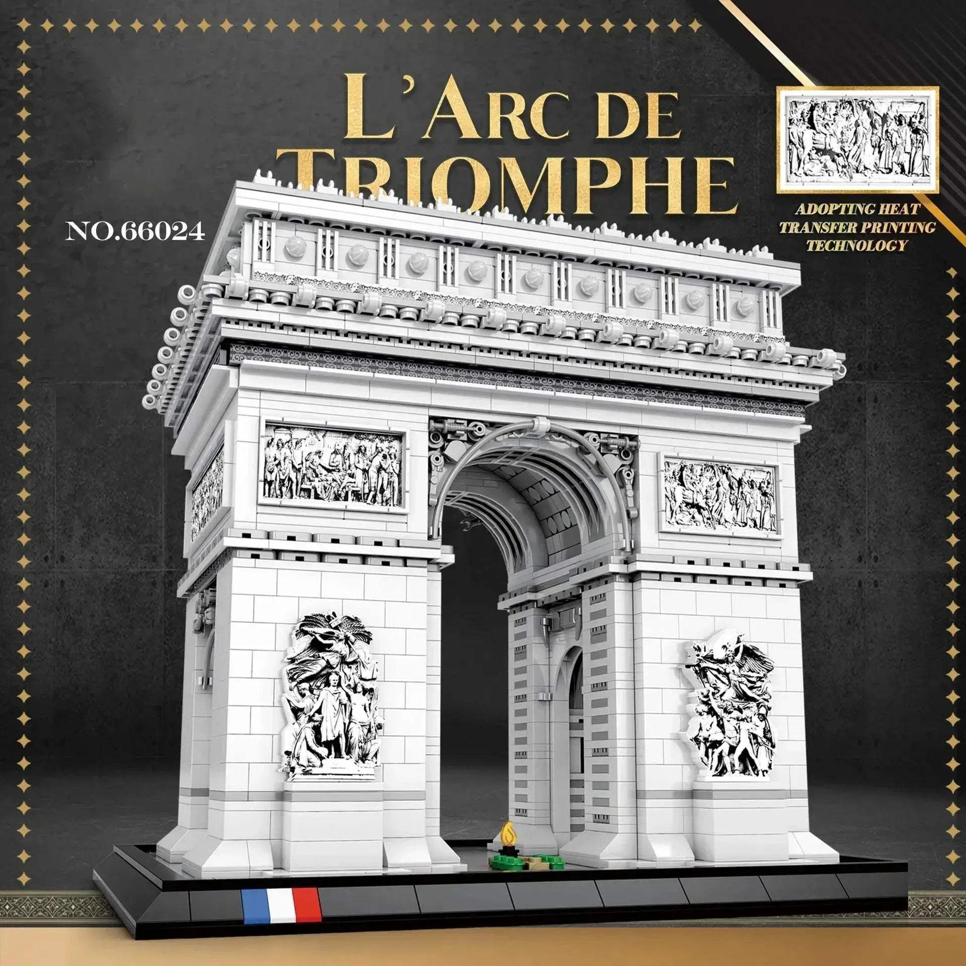 Arc de Triomphe Building Blocks Set Lego Compatible 3718pcs - ToylandEU