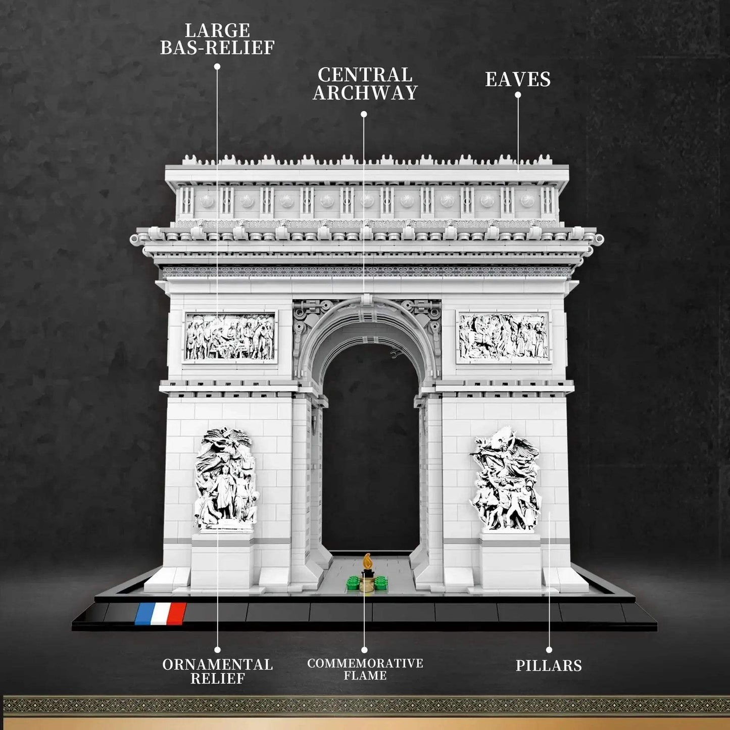 Arc de Triomphe Building Blocks Set Lego Compatible 3718pcs - ToylandEU