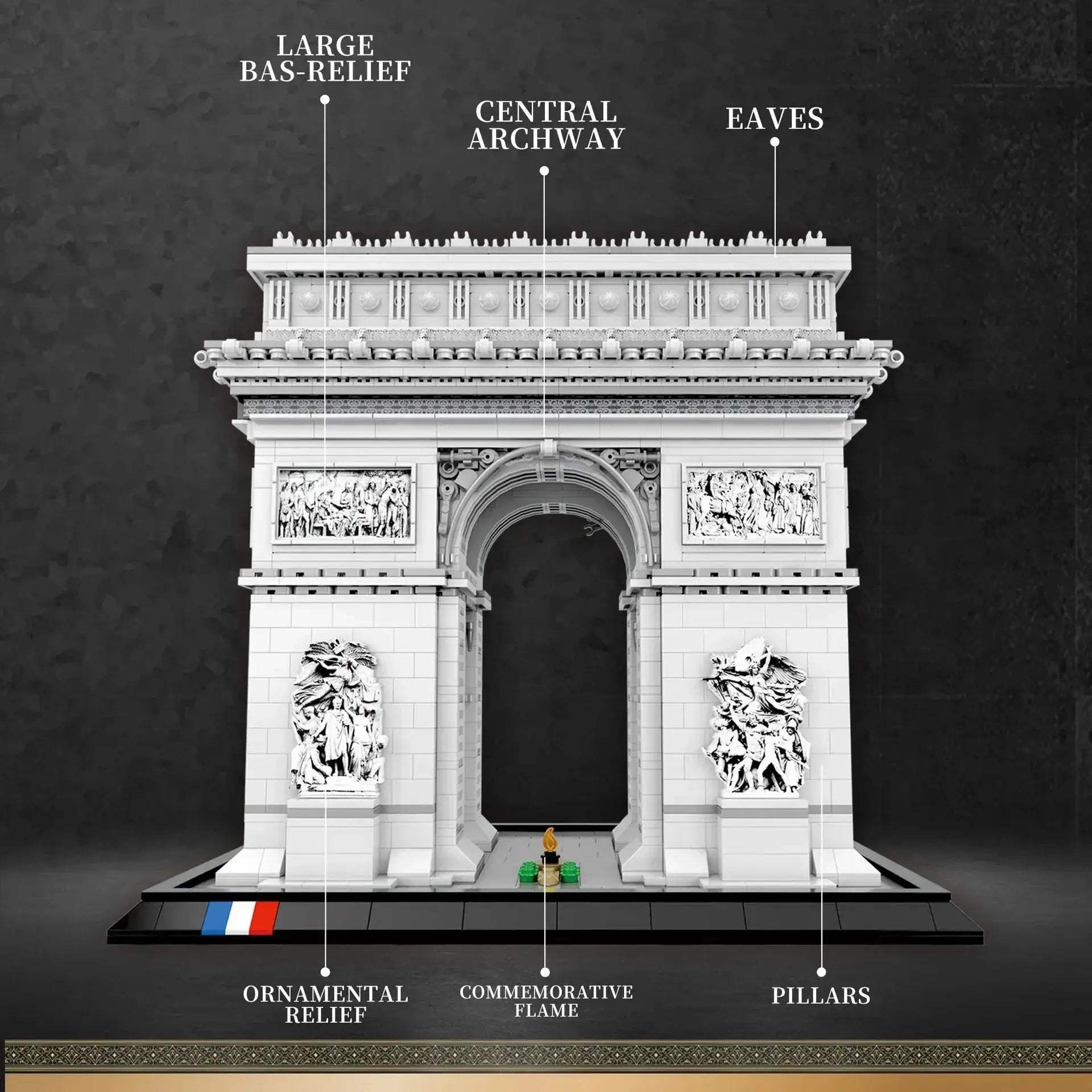 Arc de Triomphe Building Blocks Set Lego Compatible 3718pcs - ToylandEU