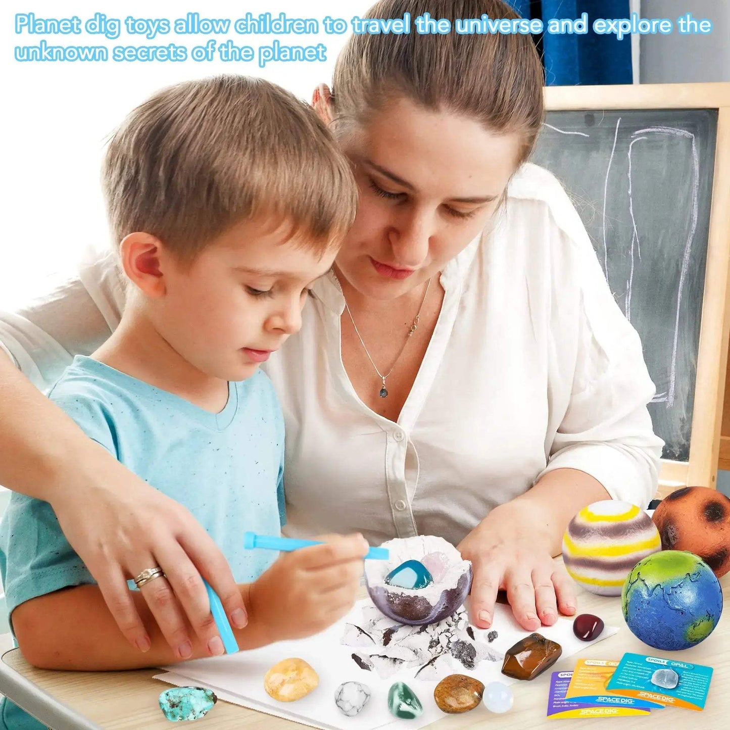 Archaeology Digging Toys For Kids Planet Gem Ore Discovery Kit - ToylandEU