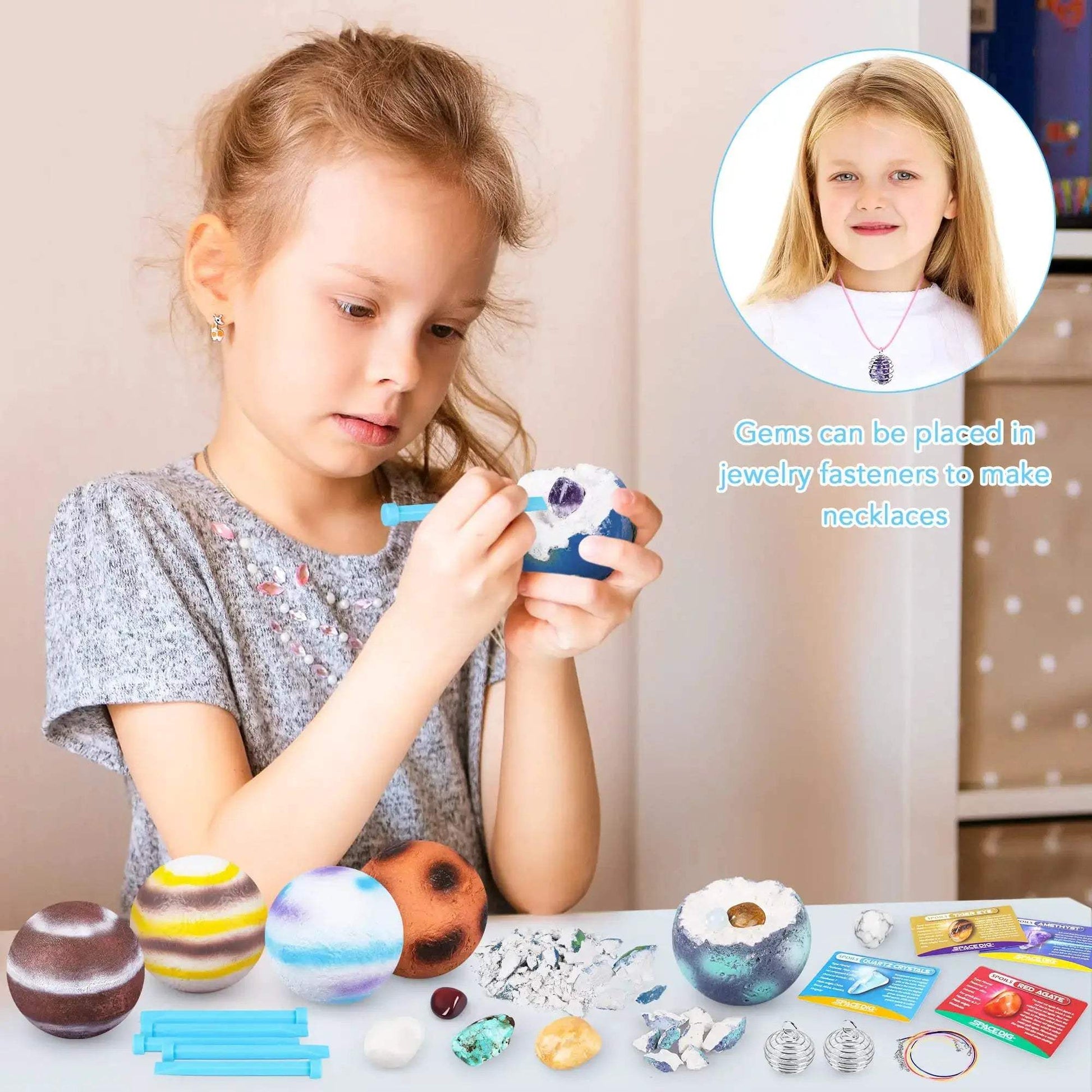 Archaeology Digging Toys For Kids Planet Gem Ore Discovery Kit - ToylandEU