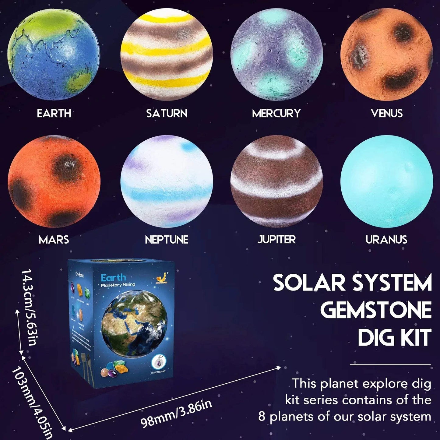 Archaeology Digging Toys For Kids Planet Gem Ore Discovery Kit - ToylandEU